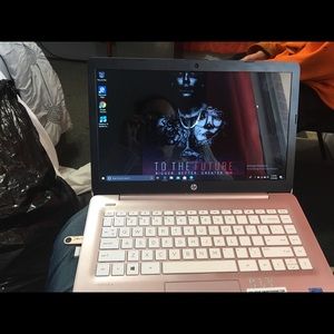 14 inch Rose gold HP stream laptop
